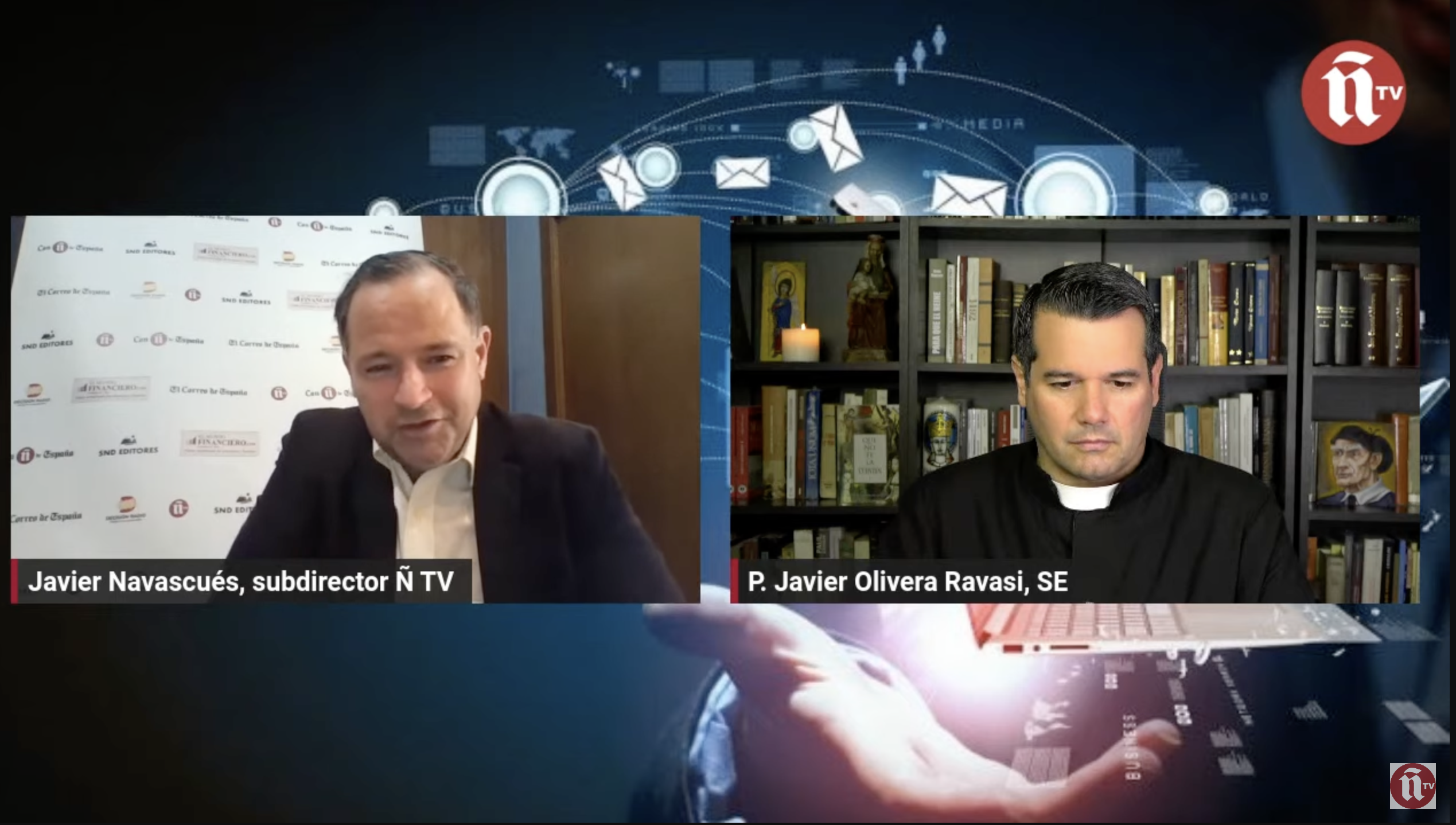 Javier Navascués entrevista al Padre Olivera Ravasi, uno de los sacerdotes  más influyentes en habla hispana – ÑTV España
