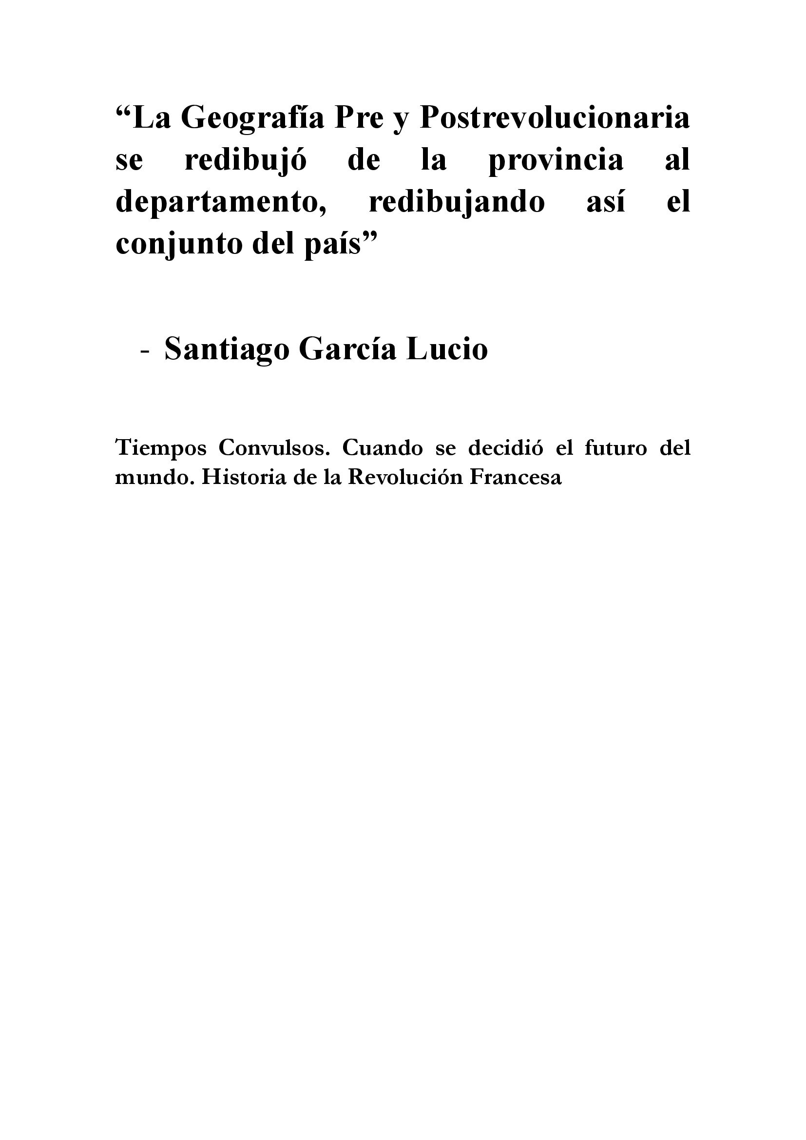 Geografía en la Revolución Francesa
